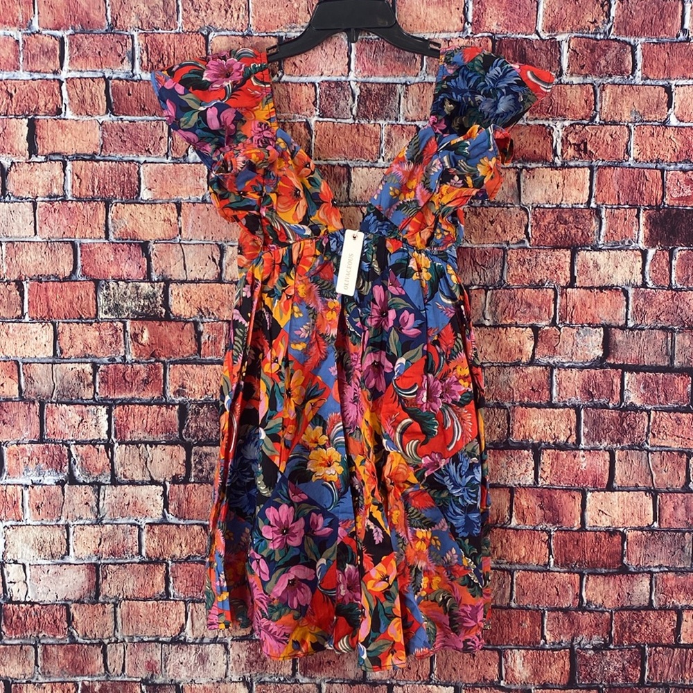 Olivacious Topics in the Tropics Babydoll Dress - Multi